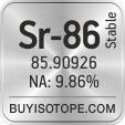 sr-86 isotope sr-86 enriched sr-86 abundance sr-86 atomic mass sr-86