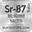 sr-87 isotope sr-87 enriched sr-87 abundance sr-87 atomic mass sr-87