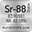 sr-88 isotope sr-88 enriched sr-88 abundance sr-88 atomic mass sr-88