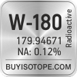 w-180 isotope w-180 enriched w-180 abundance w-180 atomic mass w-180