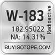 w-183 isotope w-183 enriched w-183 abundance w-183 atomic mass w-183