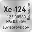 xe-124 isotope xe-124 enriched xe-124 abundance xe-124 atomic mass xe-124