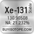 xe-131 isotope xe-131 enriched xe-131 abundance xe-131 atomic mass xe-131