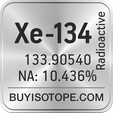 xe-134 isotope xe-134 enriched xe-134 abundance xe-134 atomic mass xe-134
