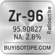 zr-96 isotope zr-96 enriched zr-96 abundance zr-96 atomic mass zr-96