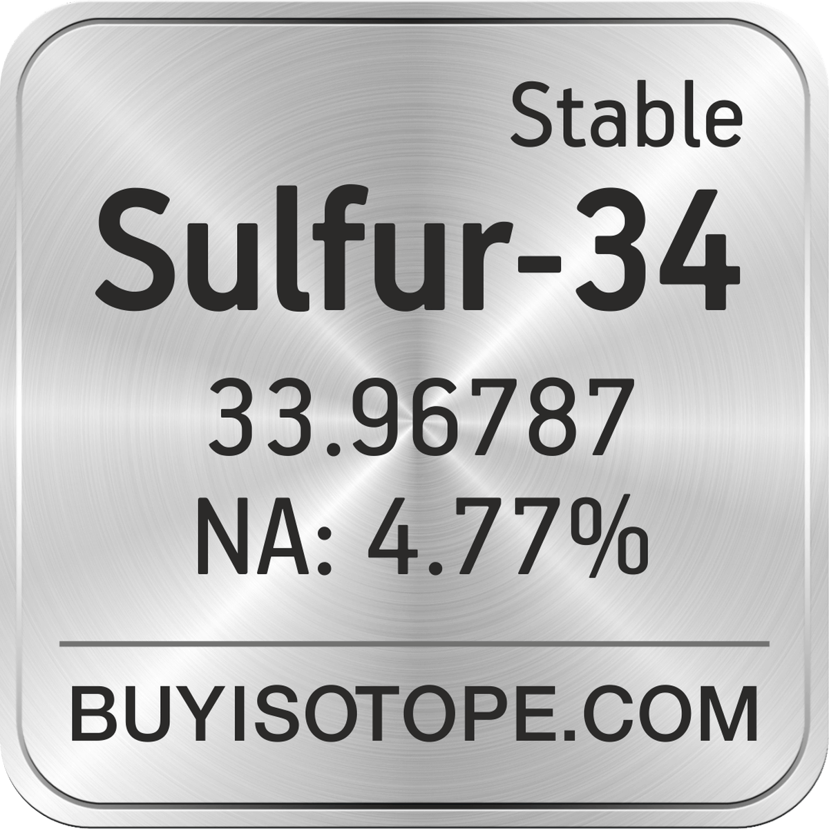 sulfur atomic mass