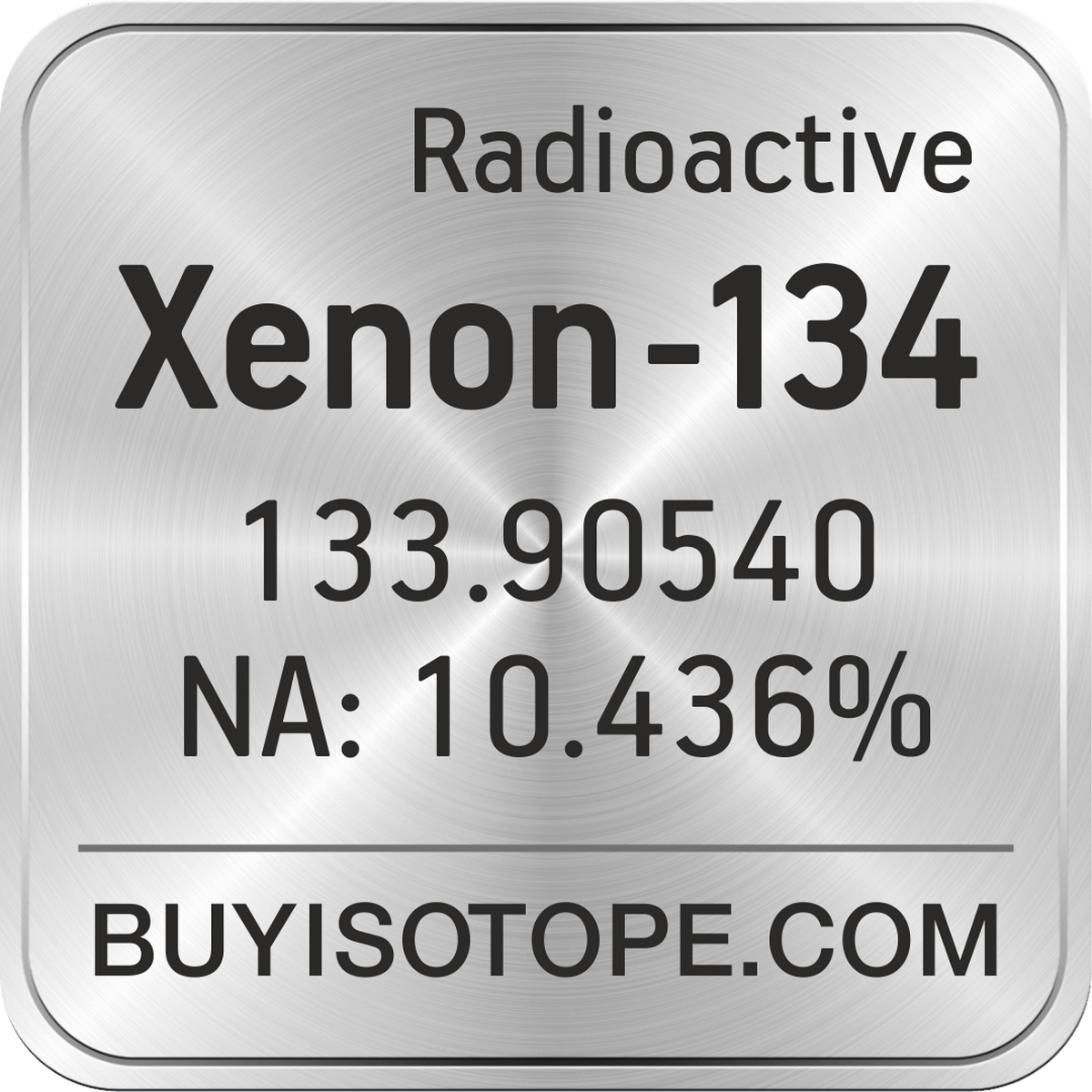 Xenon-134, Xenon-134 Isotope, Enriched Xenon-134, Xenon-134 Gas
