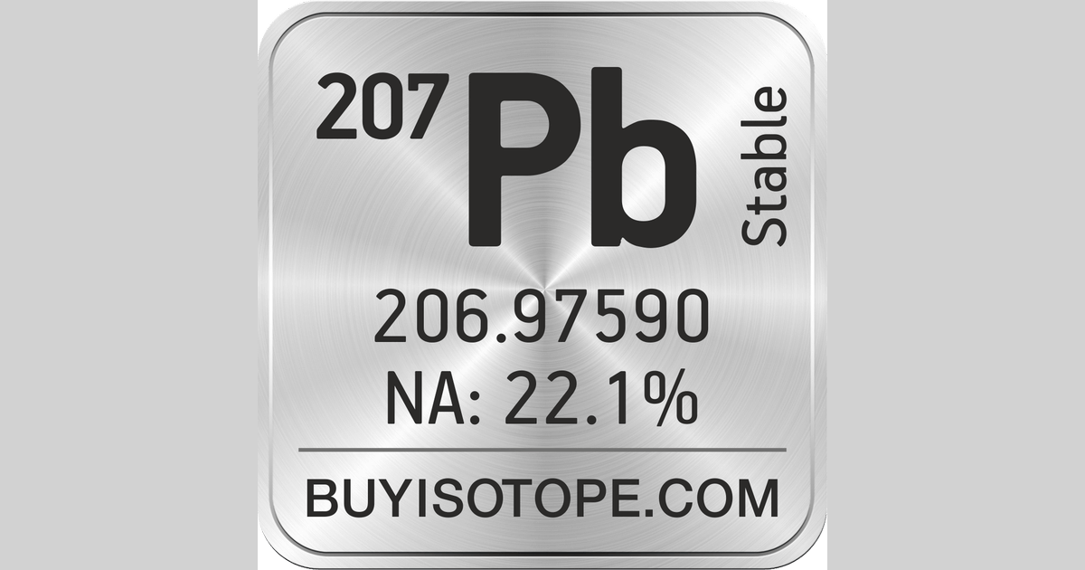 207Pb Isotope, Enriched 207Pb, 207Pb Metal, 207Pb Oxide, 207Pb Price