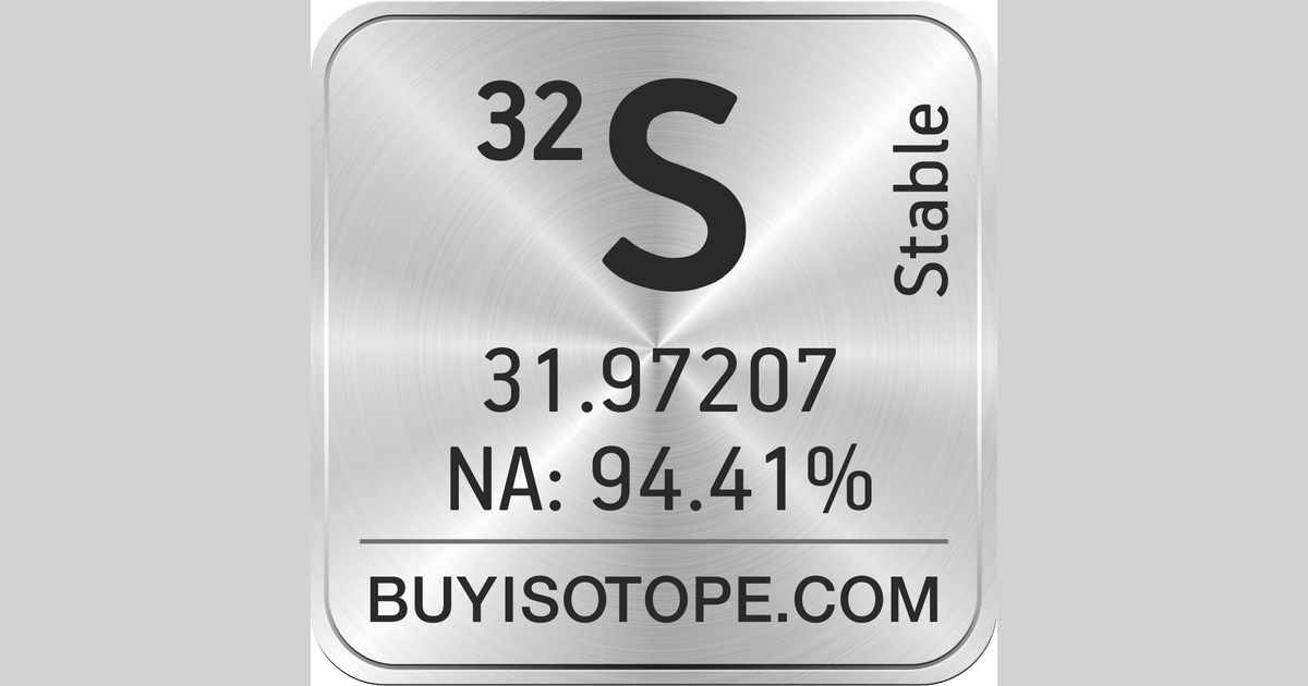 32S Isotope, Enriched 32S, 32S Elemental, 32S Price, 32S Applications