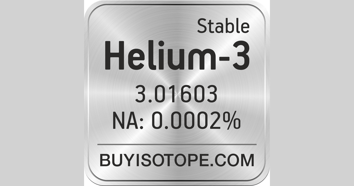 Helium-3, Helium-3 Isotope, Enriched Helium-3, Helium-3 Gas Helium-3, Helium-3 Isotope, Enriched Helium-3, Helium-3 Gas