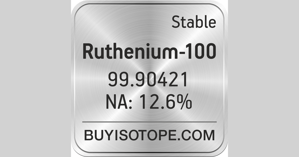 Ruthenium 100 Ruthenium 100 Isotope Enriched Ruthenium 100