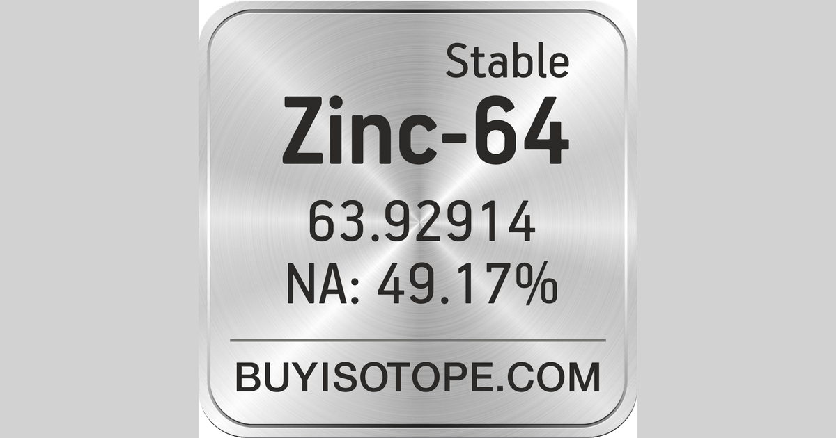 Zinc64, Zinc64 Isotope, Enriched Zinc64, Zinc64 Metal Powder