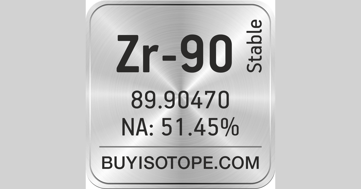 Zr-90 Isotope, Enriched Zr-90, Zr-90 Metal Powder, Zr-90 Oxide