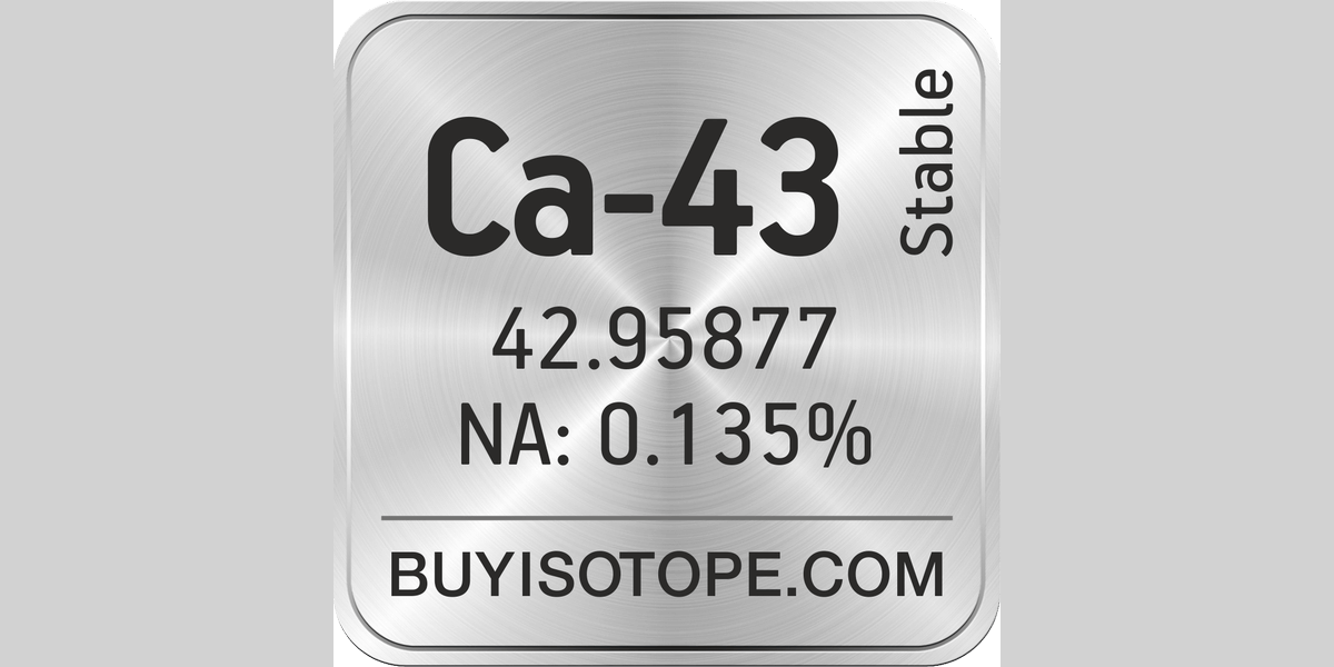 Ca-43 Isotope, Enriched Ca-43, Ca-43 Carbonate, Ca-43 Oxide